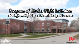 Thumbnail image for Program of Studies Night Invitation from Principal Swanson