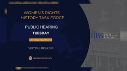 Thumbnail image for Women's Rights History Trail Task Force: 9/12/2023