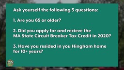 Thumbnail image for Attention Hingham Senior Home Owners!