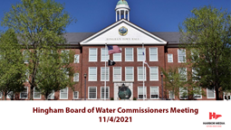 Thumbnail image for Hingham Board of Water Commissioners 11/4/2021