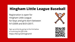 Thumbnail image for Hingham Little League Registration