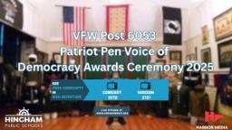 Thumbnail image for VFW Post 6053 Patriot's Pen Voice of Democracy Awards Ceremony 2025