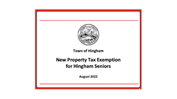 Thumbnail image for New Property Tax Exemption for Hingham Seniors