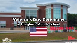 Thumbnail image for Veterans Day Ceremony 2023 at Hingham Middle School